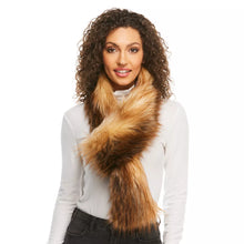 Load image into Gallery viewer, Red Fox Faux Scarf